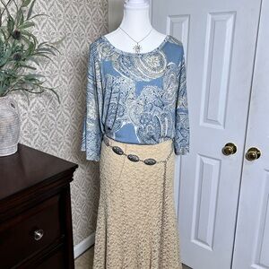 Boho fairycore flowy plus sized top